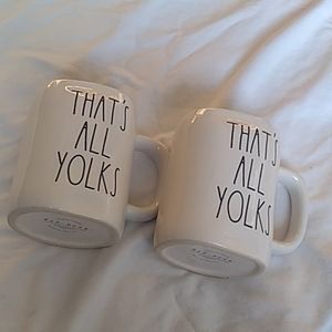 "That's All Yolks" Rae Dunn Mugs